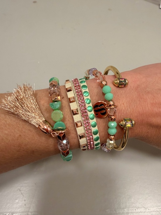 BOMB PARTY!! Mint Green and Rose Gold Stack!